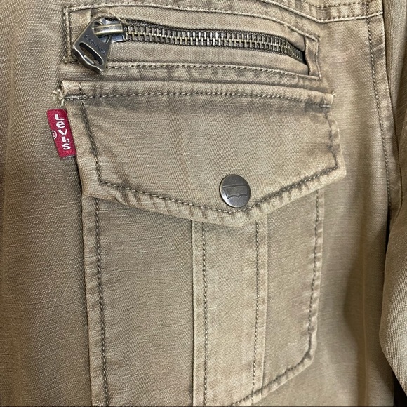 Levi's Trucker Field Utility Army Quilted Men’s Coat Jacket - Picture 7 of 11